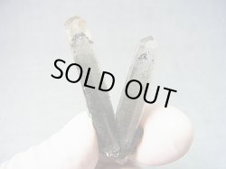 画像1: ノルウェー産水晶ダブルポイント（アクチノライト/ヘマタイト入り） 7.0g