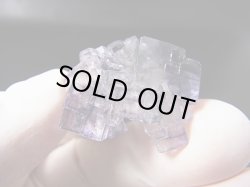 画像1: ヤオガンシャン産パープル/カラーレス・ゾーニングフローライト原石 8.5g