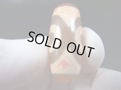 画像2: 「三眼」（赤朱砂入り）現代天珠 直径約12×28mm