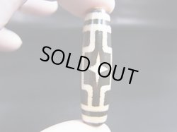 画像1: 「平安十字佛」現代天珠 直径約13×48.5mm