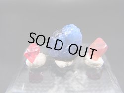 画像1: ベトナムLuc Yen産ブルーバイカラー/8面体ピンク&ホットピンクスピネル原石 3点セット トータル 4.9カラット