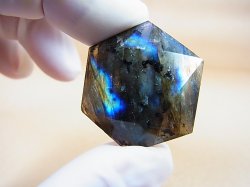 画像2: マダガスカル産ラブラドライト六芒星（ブルー/オレンジシラー） 12.1g