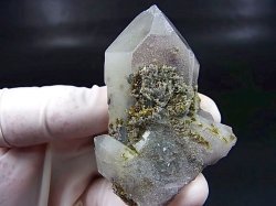 画像1: 南アフリカ・メッシーナ鉱山産エピドート着きファントム水晶 55.9g