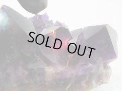 画像1: コンゴ産カラーシフト/ディープカラーアメジストクラスター 384.2g