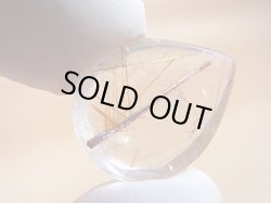 画像2: ブラジル・バイーア州産ゴールドルチル水晶研磨タンブル 2.8g