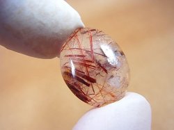 画像1: ブラジル・バイーア州産コッパールチル水晶研磨タンブル 2.8g