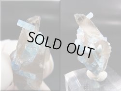 画像2: ベトナム・タインホア産アクアマリン付きスモーキー水晶 6.3g