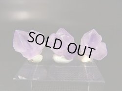 画像1: ベトナム・ハザン産ラベンダーアメジスト 3点セット トータル 5.7g