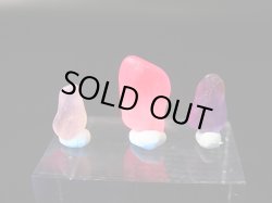 画像2: ベトナムLuc Yen産シルキーサファイア原石（自然研磨） 3点セット トータル 7.6カラット