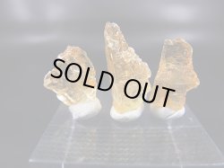 画像1: フィンランド産ヘリオドール宝石質原石 3点セット トータル 13.9カラット