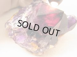 画像1: コンゴ産カラーシフト/ディープカラーアメジストクラスター 155.5g