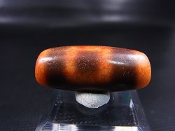 画像2: ヴィンテージ：「赤天地」西蔵（チベット）天珠 直径約13×30.5mm