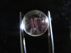 画像1: マダガスカル産ピンクエンジェルラダー水晶丸玉 10mm