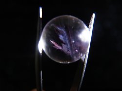 画像2: マダガスカル産ピンクエンジェルラダー水晶丸玉 13.5mm