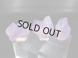 画像1: ベトナム・ハザン産ラベンダーアメジスト 3点セット トータル 6.0g