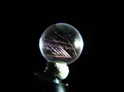 画像1: マダガスカル産ピンクエンジェルラダー水晶丸玉 8.5mm