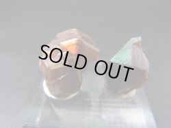 画像1: 天川村産レインボー（イリデッセンス）ガーネット原石 2点セット トータル 2.7g