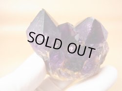 画像2: コンゴ産カラーシフト/ディープカラーアメジストクラスター 175.1g