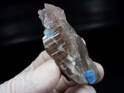 画像1: ベトナム・タインホア産アクアマリン付きスモーキー水晶 52.4g