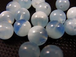 画像2: ナイジェリア産バイカラーアクアマリン粒売りビーズ(ソーティング済み) 8mm平均