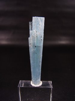 画像1: ベトナム産連晶結束型アクアマリン原石（ブラックトルマリン付き） 8.2g