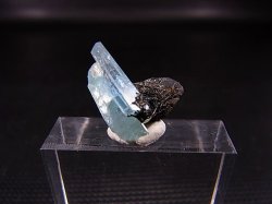画像2: ベトナム・タインホア産アクアマリン付き水晶（ブラックトルマリン付き） 1.4g