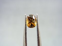 画像1: ミャンマー・モゴック産イエロージルコン・ルース 0.7カラット