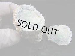 画像1: 栃木県産フローライト入り石灰岩ノジュール（2ピースセット） トータル 175.3g