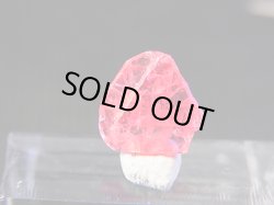 画像2: ベトナムLuc Yen産レッドスピネル結晶（△成長丘付き/双晶） 2.5カラット