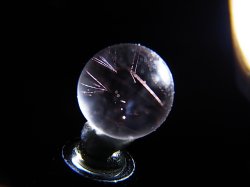 画像2: マダガスカル産ピンクエンジェルラダー水晶丸玉 8.5mm