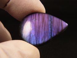 画像1: レアカラー：パープル/ブルーシラーラブラドライト研磨タンブル 5.3g