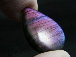 画像2: レアカラー：パープル/ブルーシラーラブラドライト研磨タンブル 5.3g