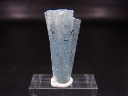 画像1: ベトナム産連晶結束型アクアマリン原石（ブラックトルマリン付き） 3.2g