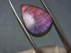 画像2: レアカラー：ピンク/パープルシラーラブラドライト研磨タンブル 2.2g