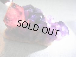 画像1: コンゴ産カラーシフト/ディープカラーアメジストクラスター 115.8g