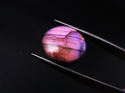 画像2: レアカラー：ピンク/パープルシラーラブラドライト研磨タンブル 1.2g