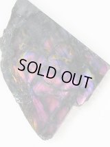 フィンランド・ユレマー産スペクトロライト（パープルヴィオラミックス）研磨スライス 32.2g