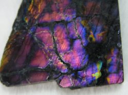 画像2: フィンランド・ユレマー産スペクトロライト（パープルヴィオラミックス）研磨スライス 32.2g