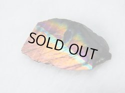 画像2: フィンランド・ユレマー産スペクトロライト（パープルヴィオラミックス）研磨スライス（片面研磨） 2.8g