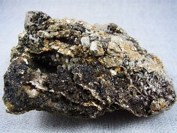 画像2: キャビネットサイズ：秩父鉱山産パイライト＆水晶群晶原石 414.9g