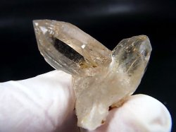 画像1: ガネーシュヒマール・ラパ産ウォータークリア水晶ポイント（貫入り/連晶） 17.1g