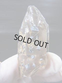 画像1: ノルウェー産ライトスモーキー水晶（ブルーアナテース付き） 29.2g