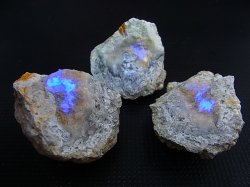 画像2: 栃木県産フローライト入り石灰岩ノジュール（3ピースセット） トータル 70.0g