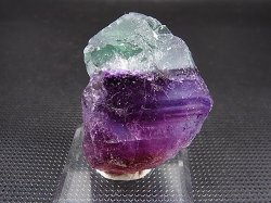 画像1: 内モンゴル自治区Yindu産バイカラーフローライト（グリーン＆パープル）原石 58.2g