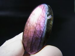 画像2: レアカラー：ピンク/パープルシラーラブラドライト研磨タンブル 9.5g