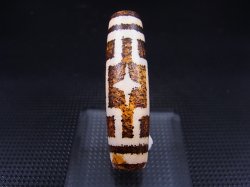 画像1: 「平安十字佛」現代天珠 直径約13×48.5mm