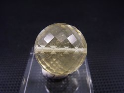 画像2: リビアングラス（クリストバライト入り）ミラーカットビーズ 20.5mm