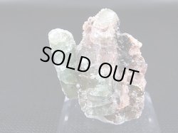 画像1: スウェーデン・ラップランド産アパタイト/ヘマタイト付き水晶原石 22.0g