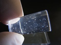 画像2: マダガスカル産ジラソルクオーツ研磨原石（針状ルチル/中空インクルージョン） 3.8g