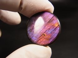 画像1: レアカラー：ピンク/パープルシラーラブラドライト研磨タンブル 5.5g